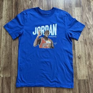 Nike Air Jordan Wheaties Blue Graphic T-Shirt Men's Size M